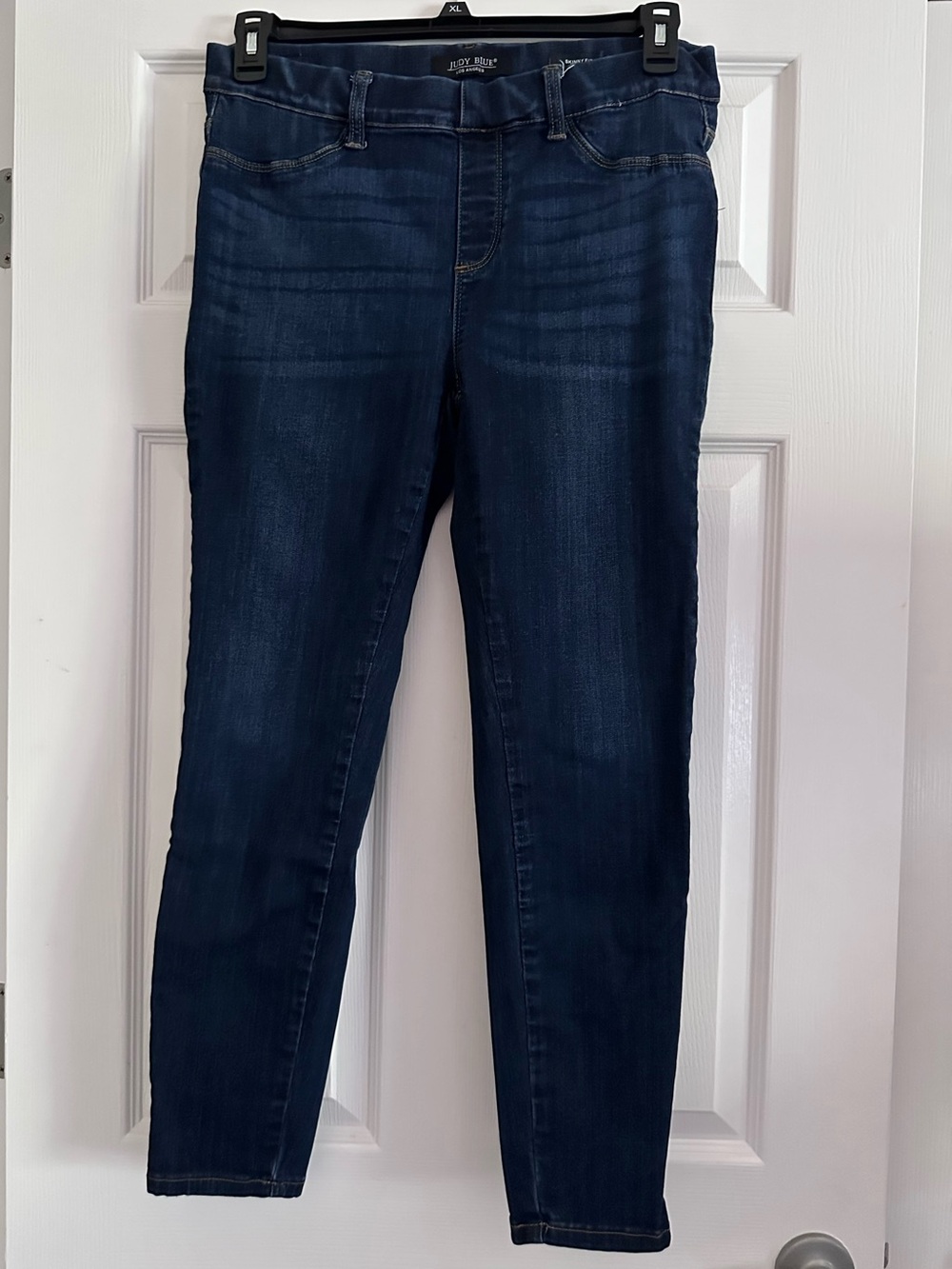 Judy Blue Pull On Dark Blue Skinny Jeans, 13